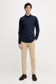 Pamučna košulja BOSS Orange 50543089 mornarsko plava AW25