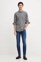 BOSS Orange koszula bawełniana 50543089 szary AW25
