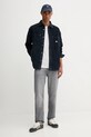 Tommy Jeans koszula sztruksowa DM0DM22016 granatowy AW25