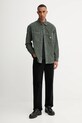 Tommy Jeans koszula sztruksowa DM0DM22016 zielony AW25