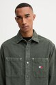 Tommy Jeans koszula sztruksowa zielony DM0DM22016