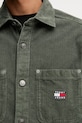 Tommy Jeans koszula sztruksowa DM0DM22016 zielony