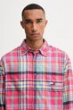 Odzież Tommy Jeans koszula bawełniana DM0DM22020 różowy