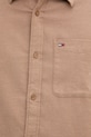 Бавовняна сорочка Tommy Jeans DM0DM22023 коричневий