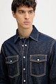 United Colors of Benetton koszula jeansowa granatowy 5R5ZUQ05Z