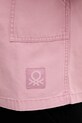 United Colors of Benetton koszula jeansowa 5QHDUQ060 różowy