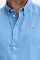 Les Deux koszula lniana Konrad 1000001 niebieski