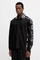 Versace Jeans Couture koszula bawełniana wzorzyste czarny 79GAL212.NS698