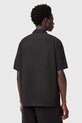 Îmbrăcăminte AllSaints cămașă din bumbac SCRIPTURE M105SC negru