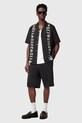 AllSaints cămașă din bumbac SCRIPTURE negru M105SC