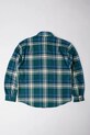 by Parra koszula bawełniana Crow flanel 54330. zielony AW25