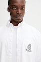 Памучна риза Guess Jeans бял M5YH64.WHFK1
