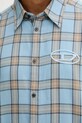 Bavlnená košeľa Diesel S-SIMPLY-AJFI A19445.0AJFI modrá