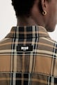 Бавовняна сорочка MSGM 3940ME11L.257500 коричневий
