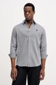 Guess koszula bawełniana HERRINGBONE wzorzyste szary M5BH42.W2041