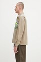 Sky High Farm cotton shirt Daisy workshirt SHF07B014 beige AW25