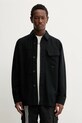 adidas Originals koszula bawełniana P Ess Shi gładkie czarny JW0118
