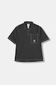 Bombažen polo adidas Originals Graphic Lo Sh Bombaž črna JW0171