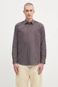 Paul Smith koszula bawełniana 0 wzorzyste bordowy M1R.901U.T02718