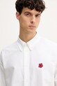Памучна риза Kenzo бял FF65CH4109LO