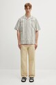 Carhartt WIP koszula z domieszką lnu S/S Folsey I035154.3G7XX beżowy
