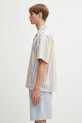 Carhartt WIP camicia in lino misto S/S Folsey I035154.3G8XX verde AW25