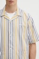 Carhartt WIP camicia in lino misto S/S Folsey verde I035154.3G8XX