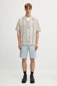 Carhartt WIP camicia in lino misto S/S Folsey I035154.3G8XX verde