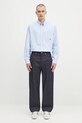 Drôle de Monsieur koszula bawełniana La Chemise Oxford H.SH240.CO225 niebieski