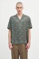 Drôle de Monsieur koszula La Chemise Paisley casual zielony H.SH229.VI021