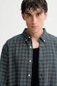 Levi's cămașă din bumbac verde A7210.0047