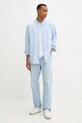 Bombažna srajca Levi's A7210.0050 modra AW25