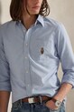 Одяг Бавовняна сорочка Polo Ralph Lauren 710P00577 блакитний