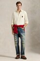 Ρούχα Βαμβακερό πουκάμισο Polo Ralph Lauren 710P00662 μπεζ