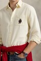 Βαμβακερό πουκάμισο Polo Ralph Lauren μπεζ 710P00662
