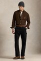 Ρούχα Βαμβακερό πουκάμισο Polo Ralph Lauren 710P00662 καφέ