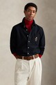Βαμβακερό πουκάμισο Polo Ralph Lauren μακρύ μαύρο 710P00662