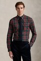 Хлопковая рубашка Polo Ralph Lauren узор мультиколор 710953644