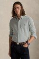 Хлопковая рубашка Polo Ralph Lauren узор зелёный 710979489