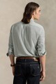 Хлопковая рубашка Polo Ralph Lauren 710979489 зелёный AW25