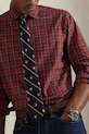 Polo Ralph Lauren cămașă din bumbac burgundia 710P01445