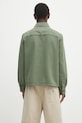 Odzież A.P.C. koszula bawełniana Surchemise Leon COGZV.H32019 zielony