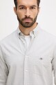 Gant camicia in cotone verde 3250149