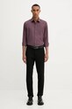 Košeľa Calvin Klein LV019EU073 burgundské AW25