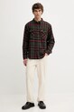 Levi's koszula bawełniana A1919.0066 zielony AW25