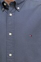 Хлопковая рубашка Tommy Hilfiger MW0MW40455 голубой