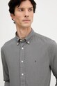 Βαμβακερό πουκάμισο Tommy Hilfiger γκρί MW0MW40457
