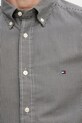 Βαμβακερό πουκάμισο Tommy Hilfiger MW0MW40457 γκρί