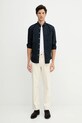 Bombažna srajca Tommy Hilfiger MW0MW40462 mornarsko modra AW25