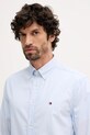 Βαμβακερό πουκάμισο Tommy Hilfiger MW0MW41399 μπλε
